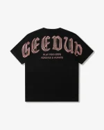 GEEDUP CHROME ROSE TEE BLACK