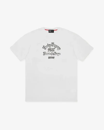 GEEDUP COMPANY NAVY TEE WHITE