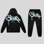GEEDUP HANDSTYLE BLACK BABY TRACKSUIT BLUE