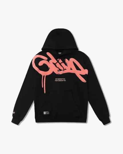 GEEDUP HANDSTYLE BLACK HOODI EPEACH