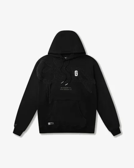 GEEDUP HANDSTYLE G BLACK HOODIE CHARCOAL