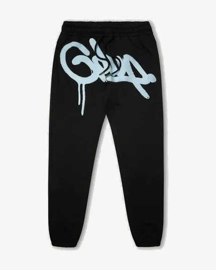 GEEDUP HANDSTYLE SWEATPANTS BABY BLUE BLACK