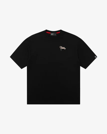 GEEDUP HANDSTYLE TEE BLACK PINK EMB