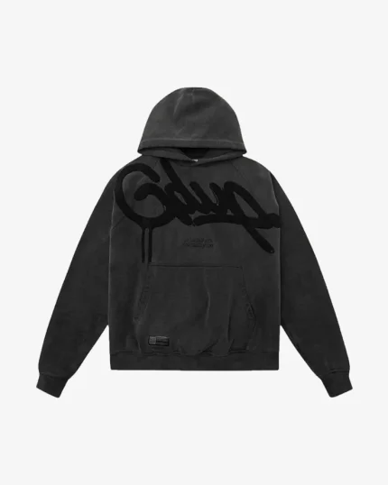 GEEDUP HANDSTYLE VINTAGE WASHED HOODIE BLACK