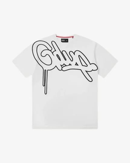 GEEDUP HANDSTYLE WHITE TEE NAVY