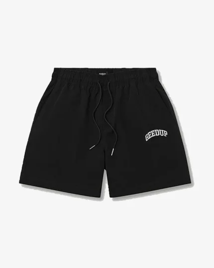 GEEDUP MICRO TEAM LOGO SHORTS BLACK