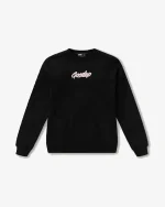 GEEDUP OS SCRIPT BLACK CREWNECK PINK