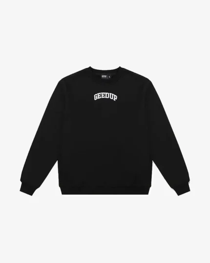 GEEDUP STRONG ARM CREWNECK BLACK DEPARTMENT
