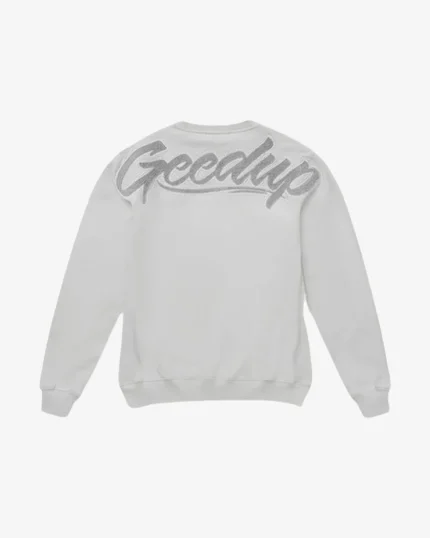GEEDUP OS SCRIPT ICE CREWNECK GREY