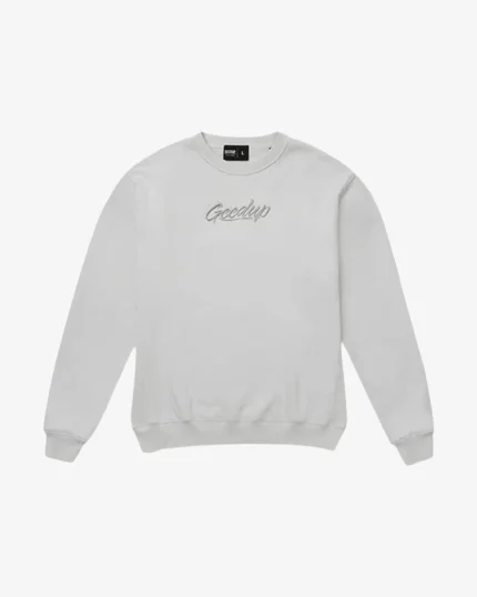 GEEDUP OS SCRIPT ICE CREWNECK GREY