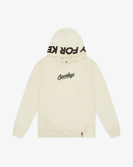 GEEDUP PFK SCRIPT LOGO HOODIE CREAM