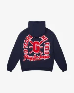 GEEDUP PLAY FOR KEEPS 13 YR NAVY HOODIE RED