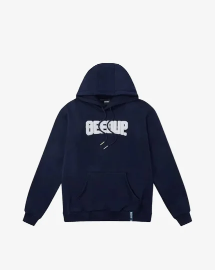 GEEDUP PLAY FOR KEEPS NAVY WHITE HOODIE