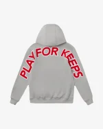 GEEDUP PLAY FOR KEEPS RED HOODIE GREY