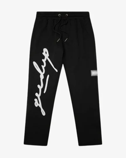 GEEDUP SIGNATURE TRACKPANTS WHITE BLACK