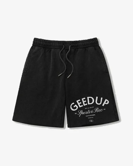 GEEDUP SPORTS & REC. WASHED SHORTS BLACK