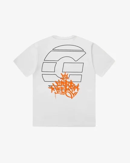 GEEDUP SPORTSMAN PFK ORANGE TEE WHITE