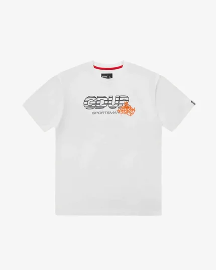 GEEDUP SPORTSMAN PFK ORANGE TEE WHITE