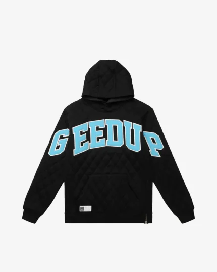 GEEDUP TEAM LOGO HOODIE BLACK BLUE 2.0 BABY