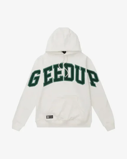 GEEDUP TEAM LOGO HOODIE GREEN WHITE