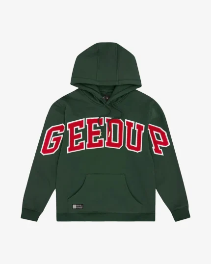 GEEDUP TEAM LOGO HOODIE RED KHAKI