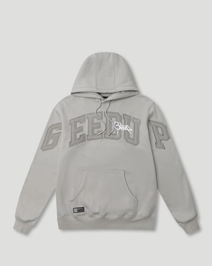 GEEDUP Team LogoHandstyle Hoodie Grey Double