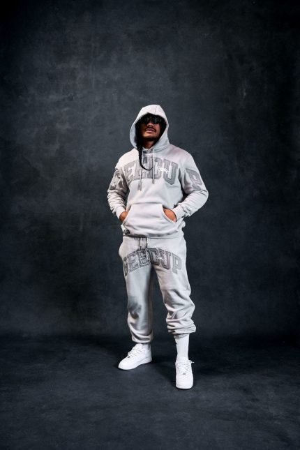 GEEDUP Team LogoHandstyle Hoodie Grey Double