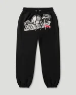 Geedup Sydney Black/Red Shooters Trackpants