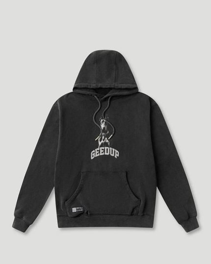 Geedup Dobermann Washed Black Hoodie