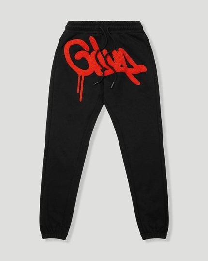 Geedup Handstyle Trackpants Orange BlackBurnt