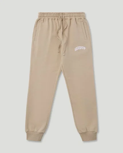Geedup Micro Team Logo Tan Trackpants