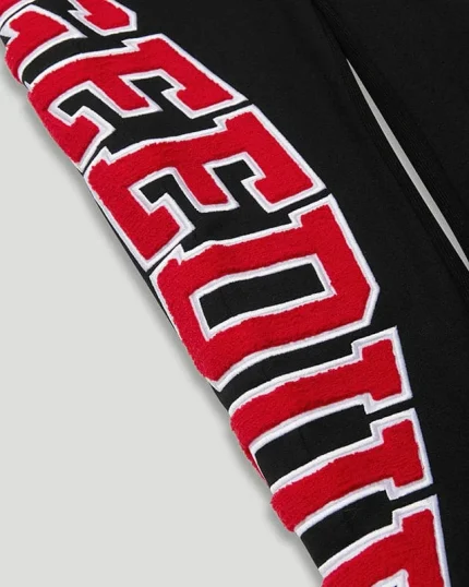 Geedup Team Logo BlackRedWhite Trackpants