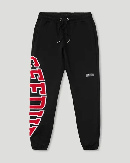 Geedup Team Logo BlackRedWhite Trackpants