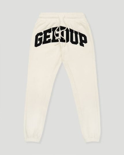 Geedup Team Logo ButtercreamBlack Trackpants