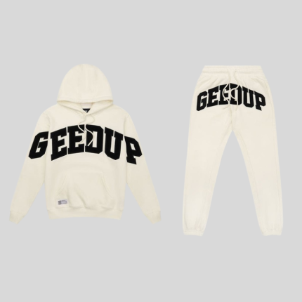 Geedup Team Logo ButtercreamBlack Tracksuit