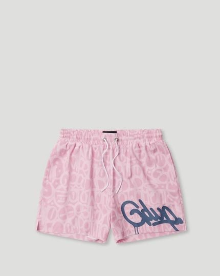 Handstyle Swim PinkBlue Short